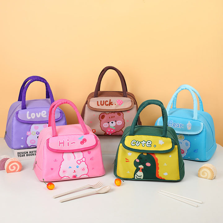 Cute Animal Character Insulated Lunch Bag