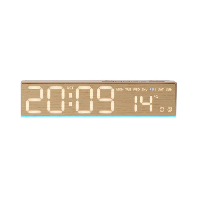 Digital alarm clock with temperature sensor and week display Bowlift