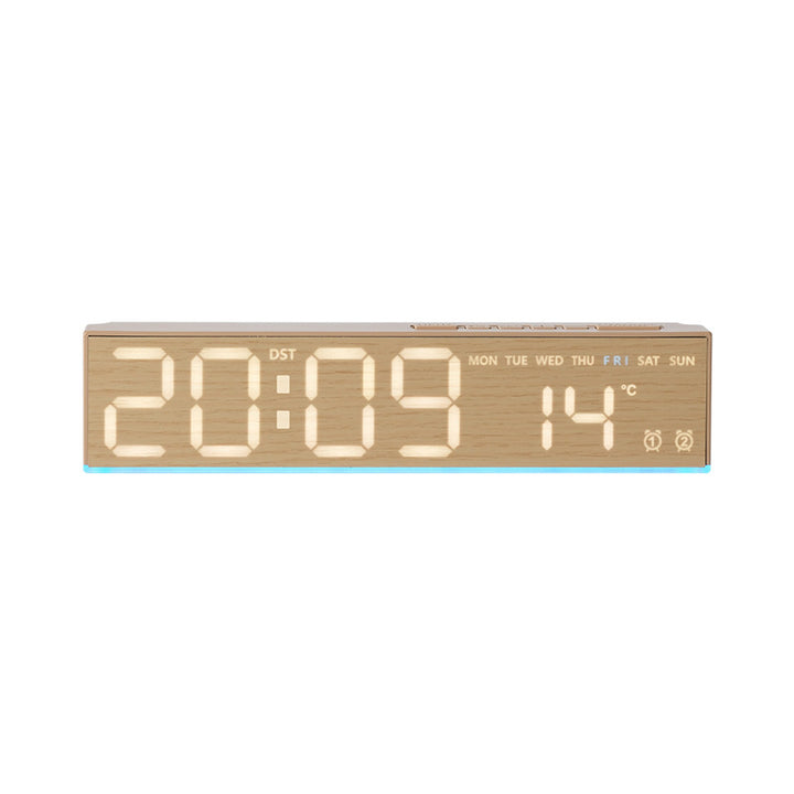 Digital alarm clock with temperature sensor and week display Bowlift