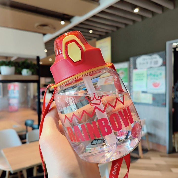 Women’s water bottle with integrated straw Bowlift