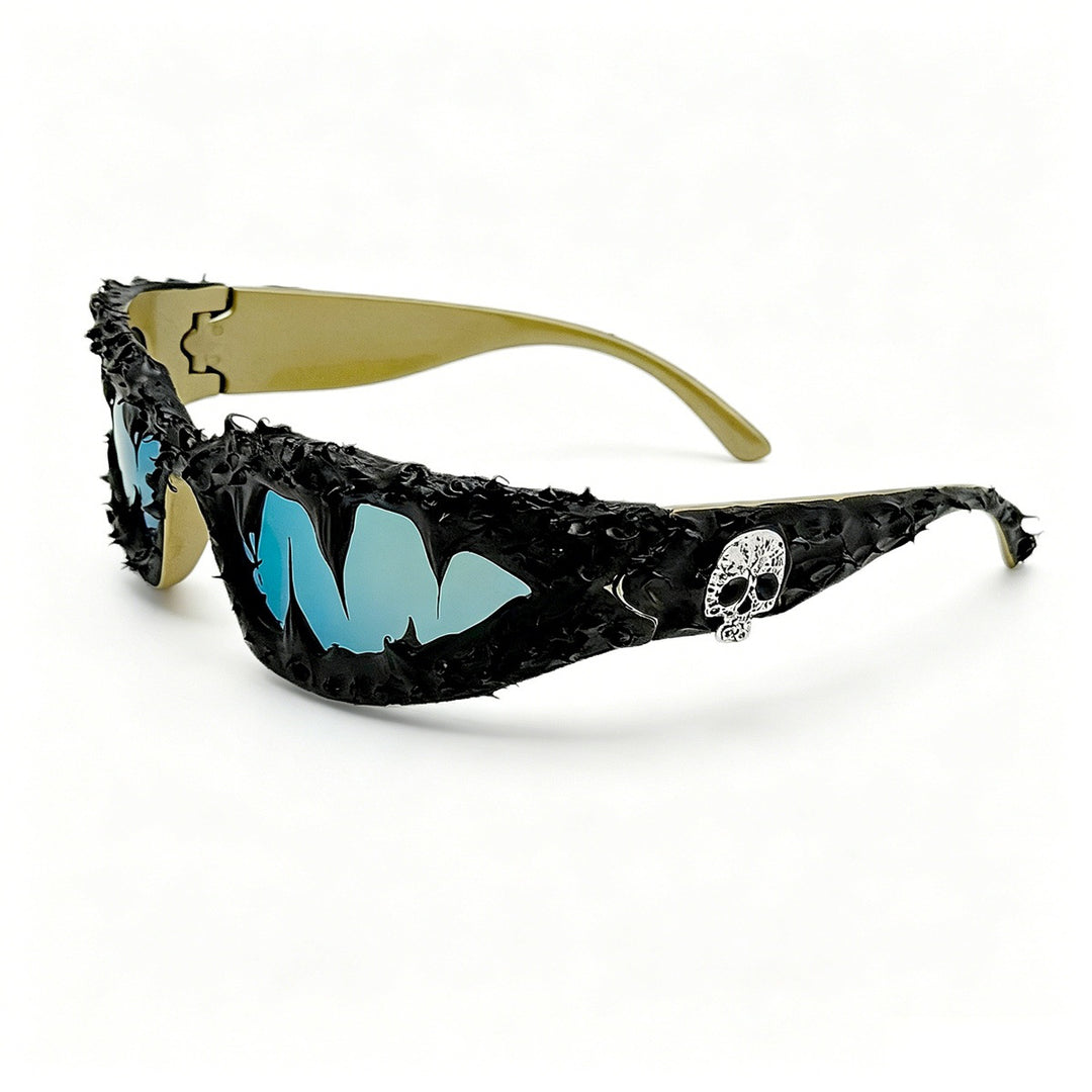 Ladies creative fashion sunglasses with unique spikes and skull design Bowlift
