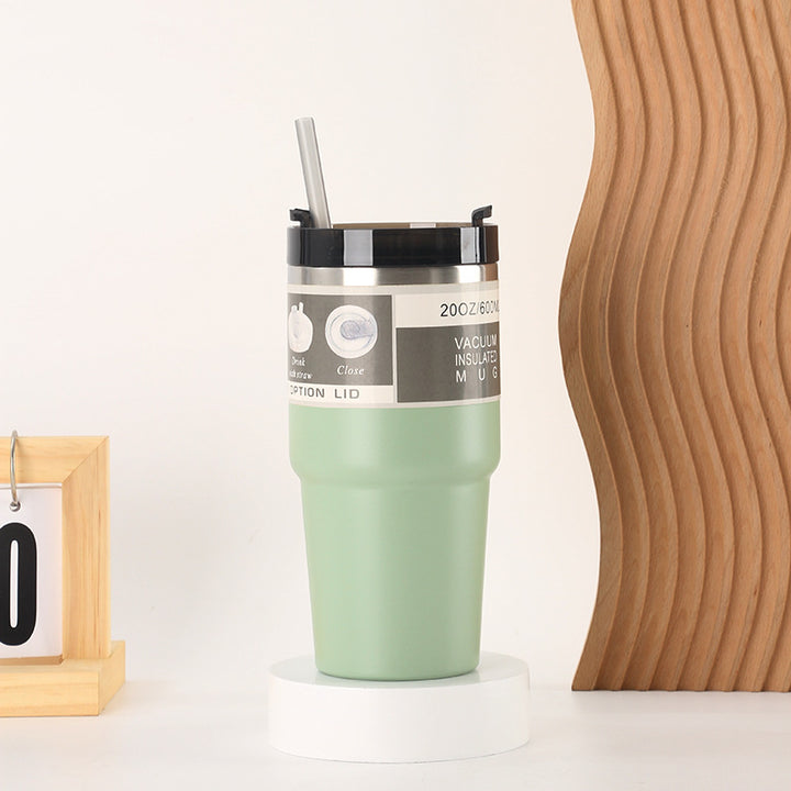 Women Insulated Drinking Cups with Reusable Straw Bowlift