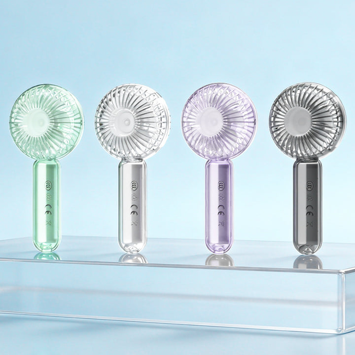 Ladies portable hand fan with ergonomic design and variable speed control Bowlift