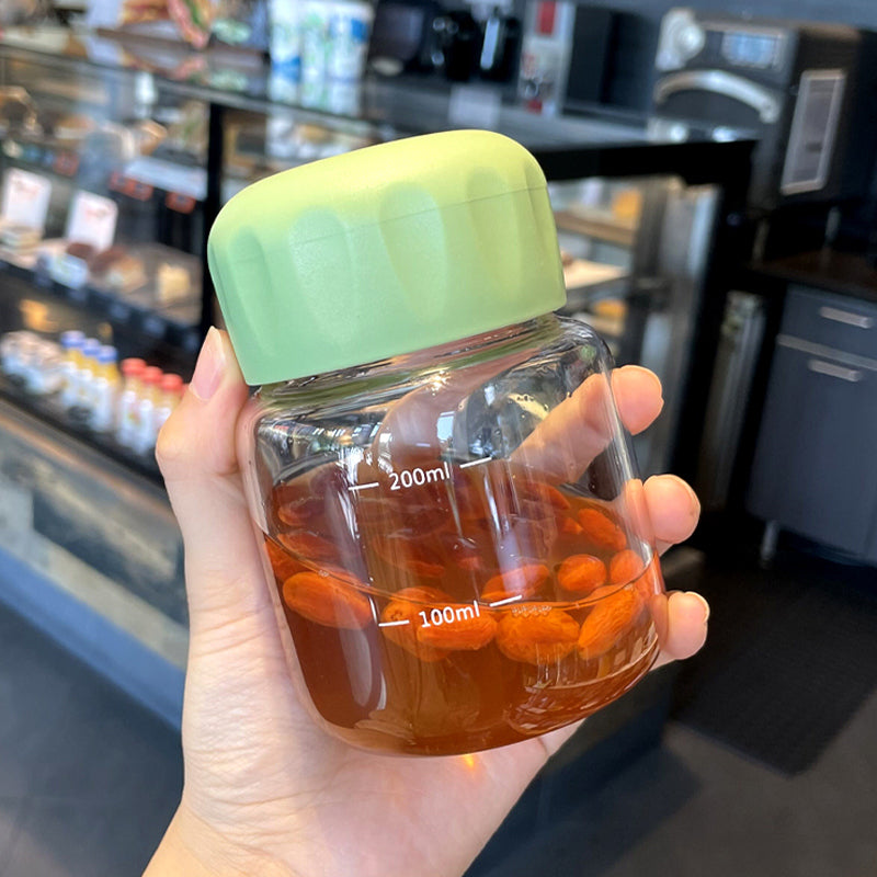 Women Portable Glass Milk Cup Bowlift