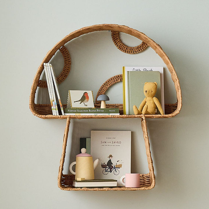 Wall shelf in playful design Bowlift