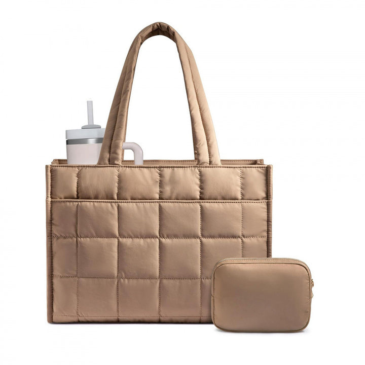 Stylish and Padded Tote Bag with Removable Interior Pocket Bowlift