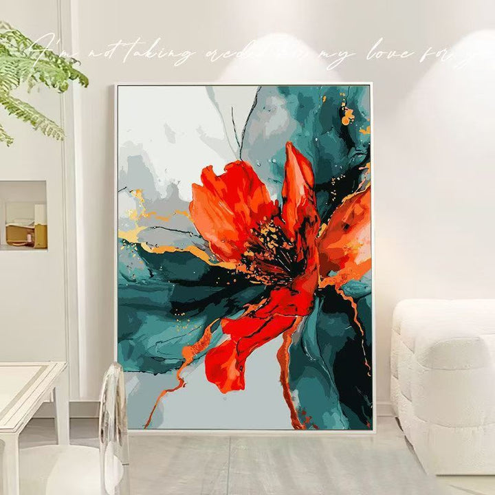 Floral Abstract Canvas Art Bowlift