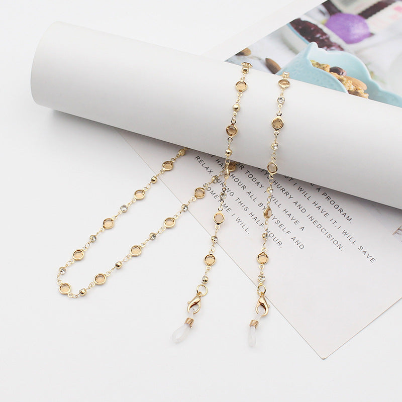 Stylish Gemstone-Linked Eyewear Chain Bowlift