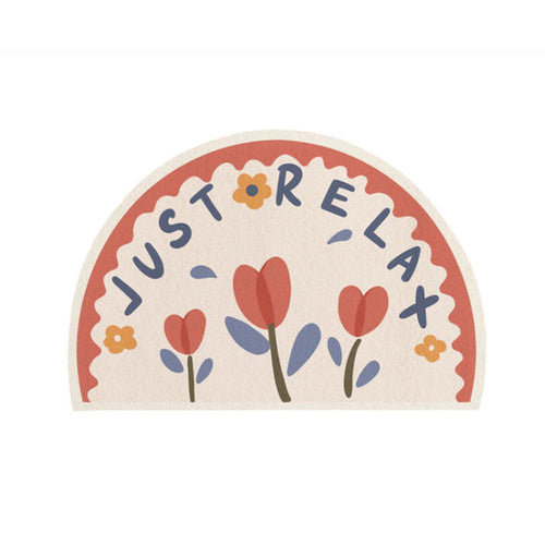Relaxing Quote Decorative Mat