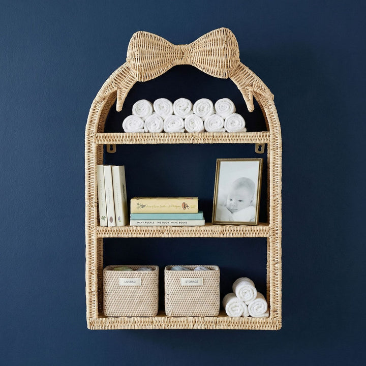 Basket shelf with bow motif Bowlift