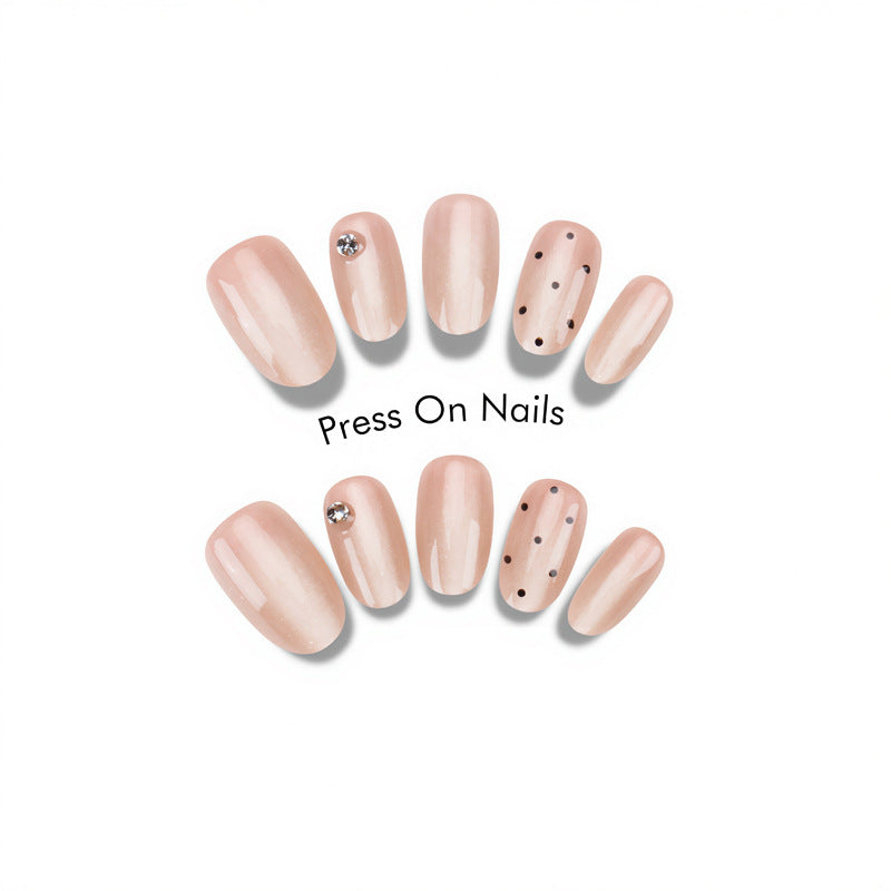Elegant Glittery Press-On Nails Bowlift