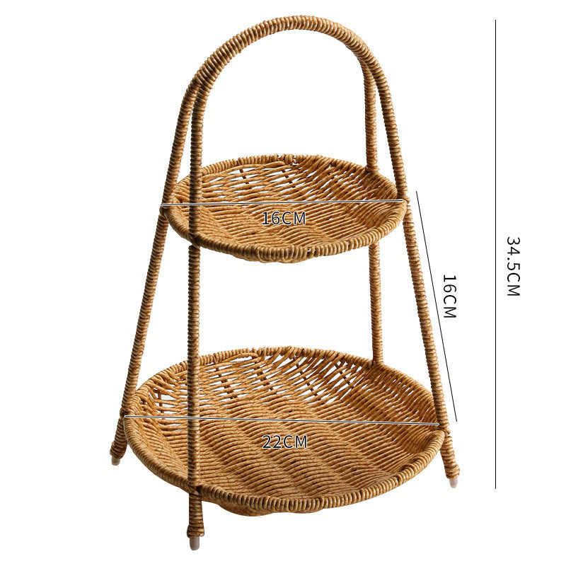 Handcrafted Wicker Storage Basket Bowlift
