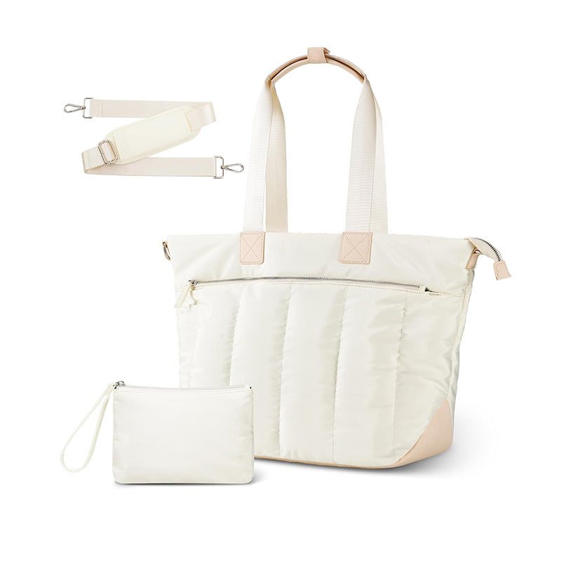 Practical and stylish tote bag with detachable cosmetics pouch Bowlift