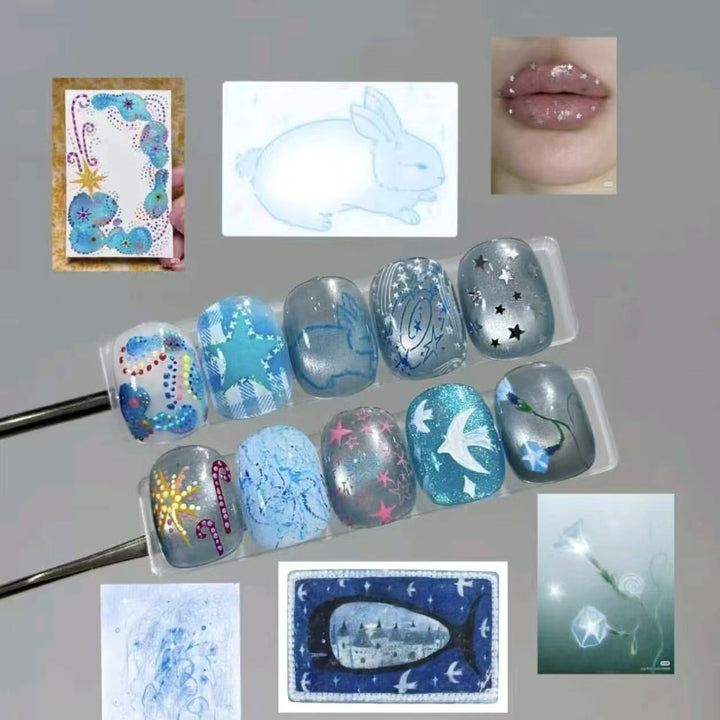 Artistic Press-On Nail Designs Bowlift