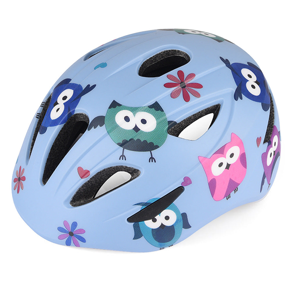 Children's bicycle helmet with enchanting owl design and optimal protection Bowlift