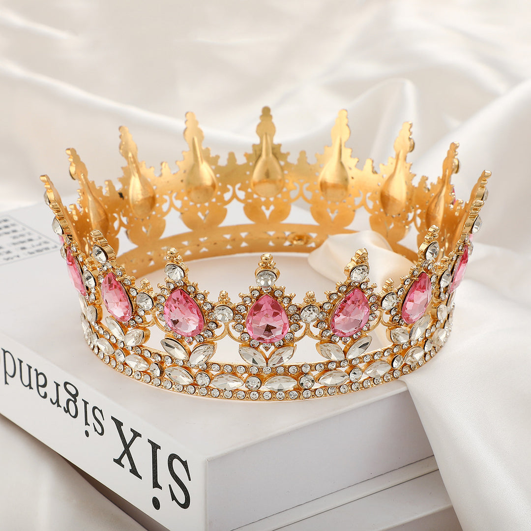 Ladies Luxurious Festive Crown with Shining Gemstones Bowlift