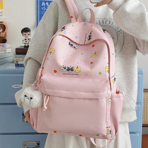 Backpack with Cute Cartoon Design and Practical Compartments Bowlift