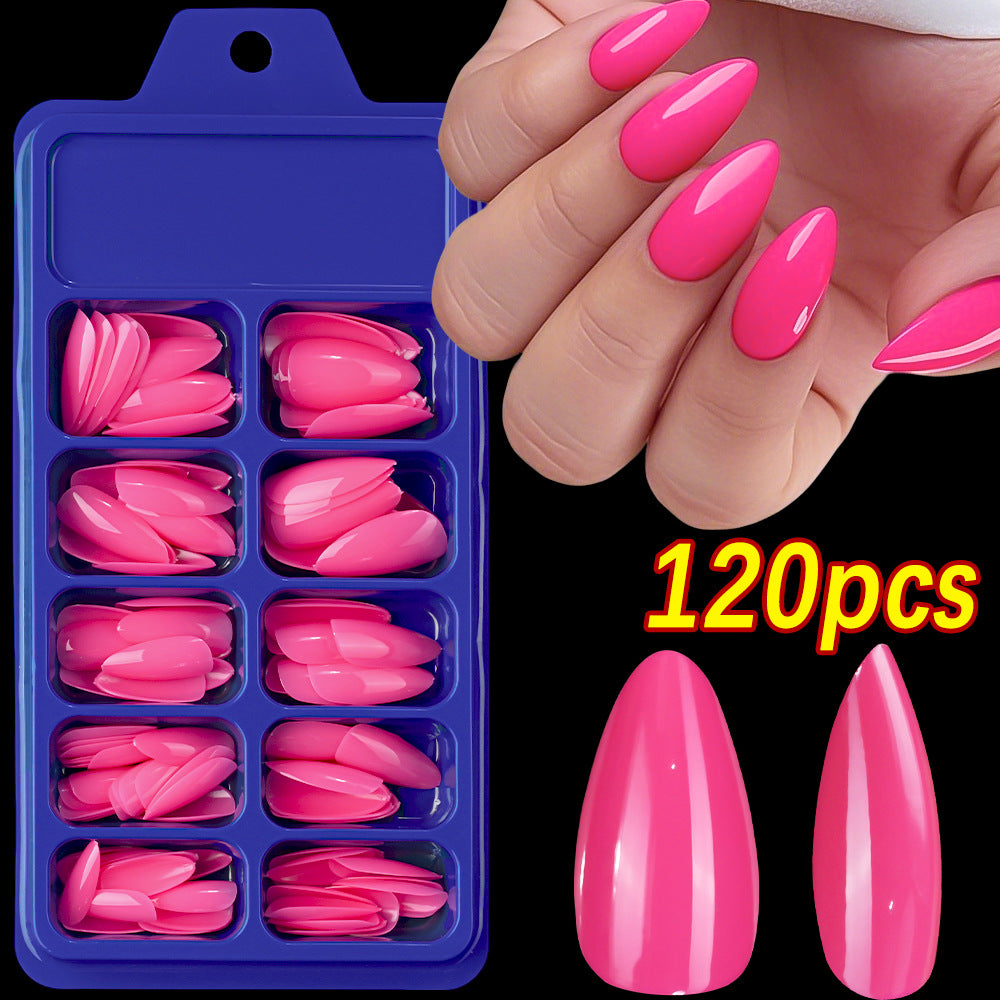 Premium Almond-Shaped False Nail Set Bowlift