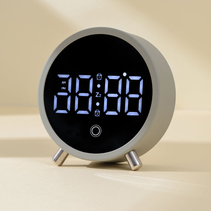 Digital LED Alarm Clock with Touch Snooze and Adjustable Stand Bowlift