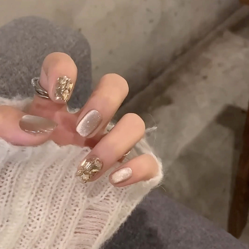 Ombre Press-On Nails with Glossy Finish Bowlift