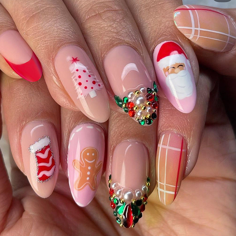Festive Themed Press-On Nail Art Collection Bowlift