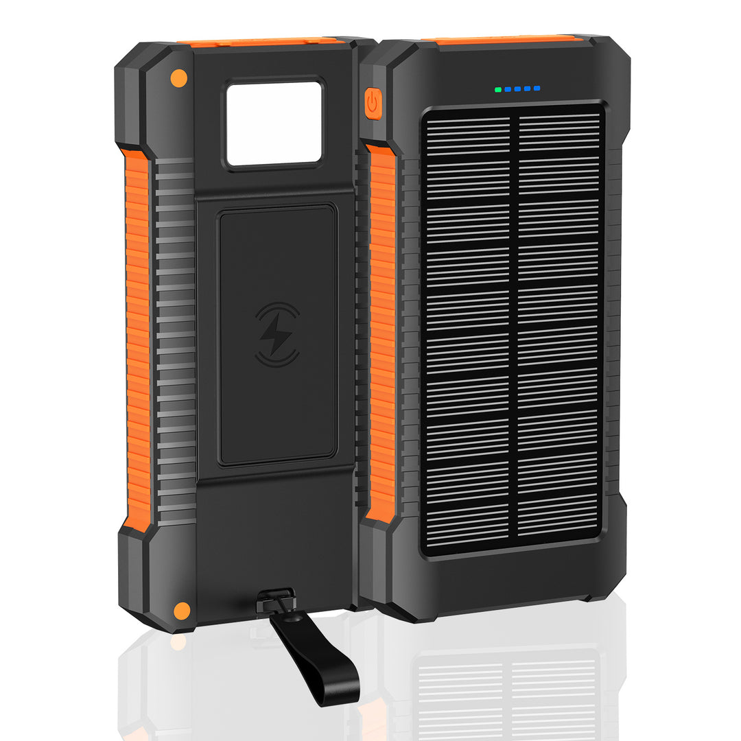 Robust Solar Power Bank with Integrated LED Light Bowlift