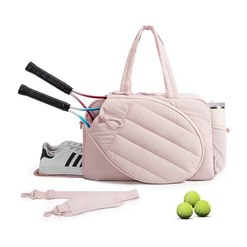 Sporty Tennis Equipment Tote Bag Bowlift