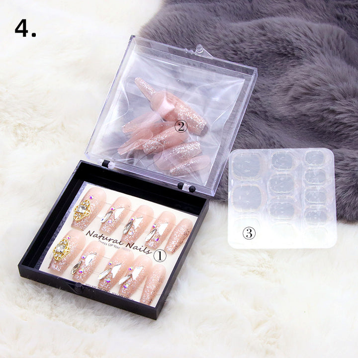 Elegant Pre-Designed Press-On Nail Set Bowlift
