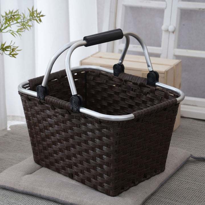 Practical shopping basket with aluminum handles Bowlift