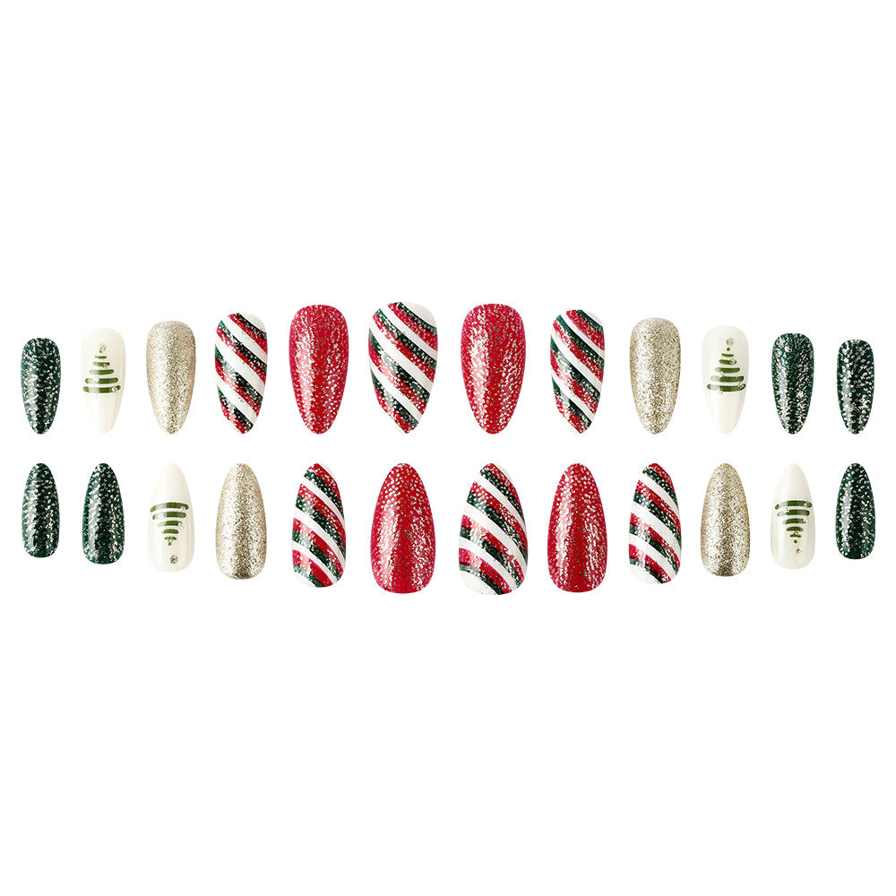 Festive Themed Press-On Nail Set Bowlift