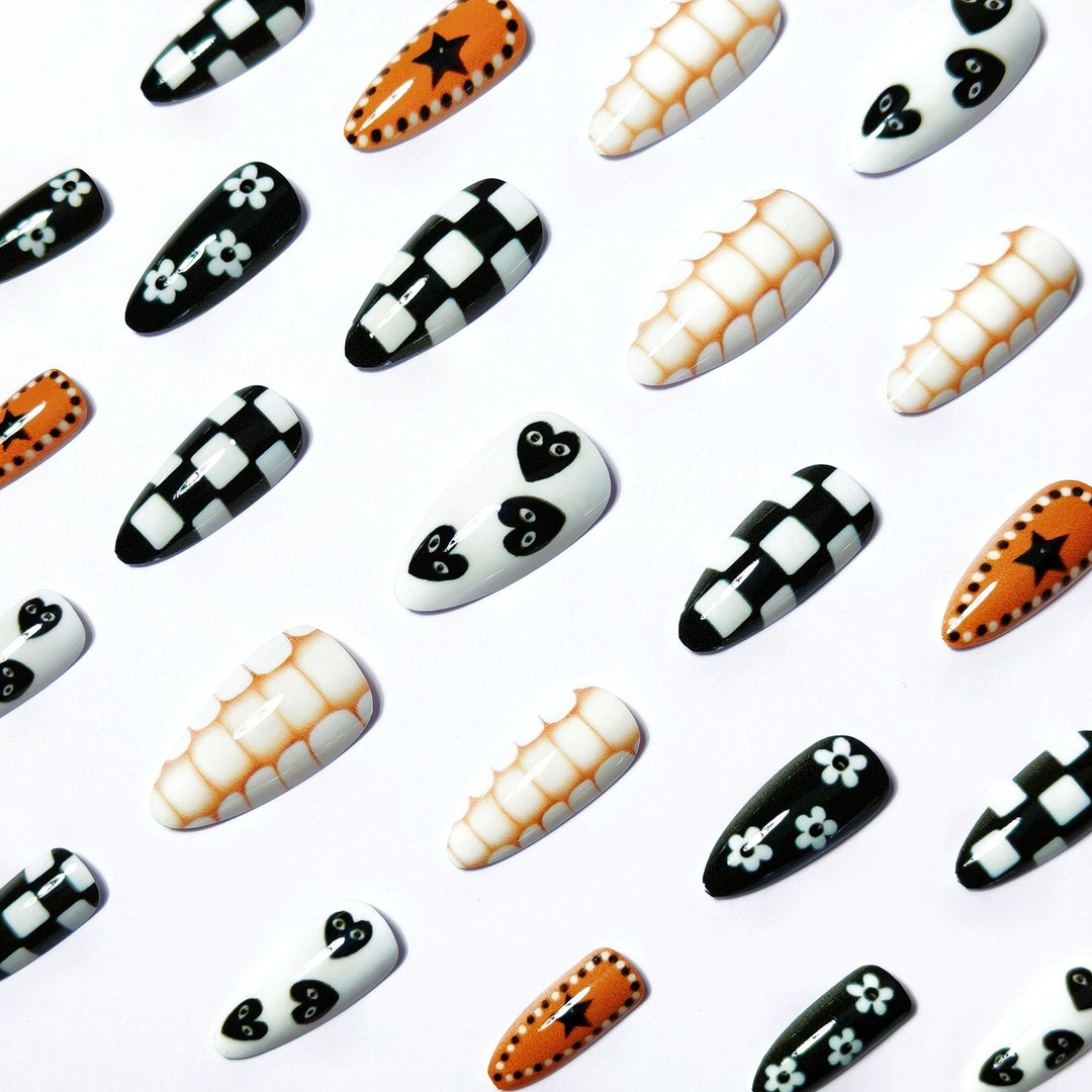 Creative Nail Art with Geometric Designs Bowlift