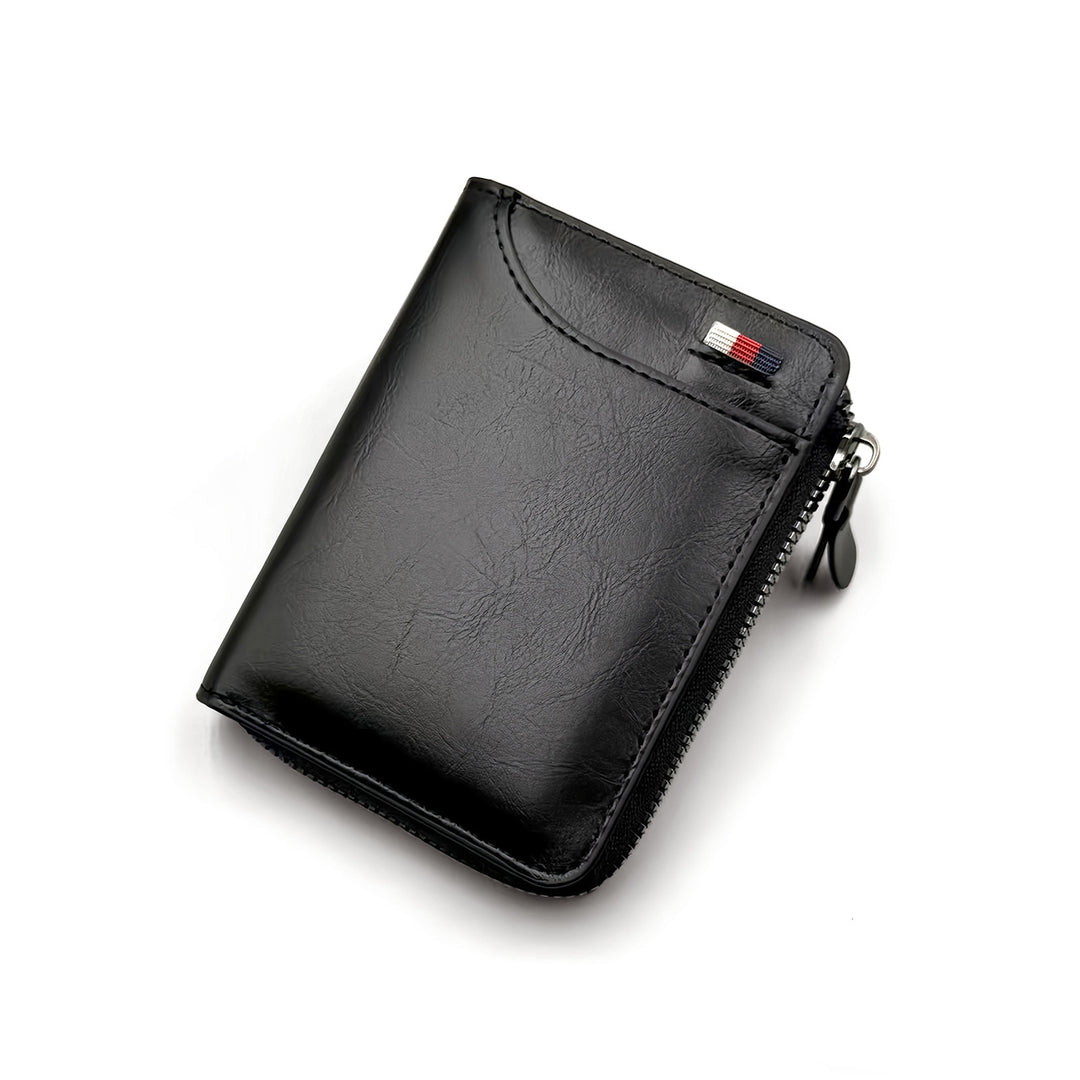Leather Zipper Wallet