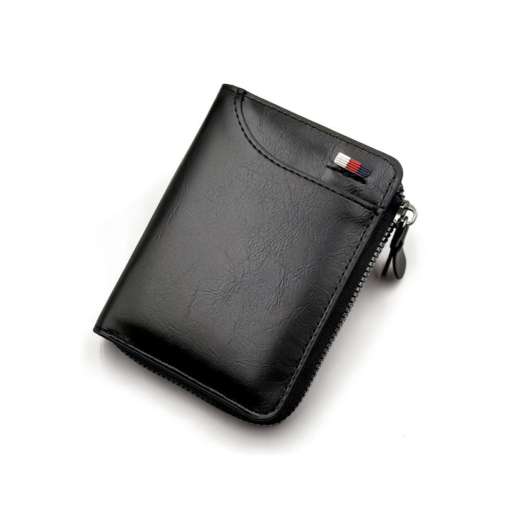 Leather Zipper Wallet