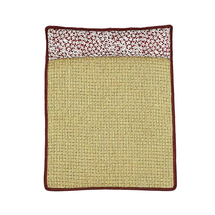 Unisex nan cooling sisal sleeping mat with padded neck pillow for pets Bowlift
