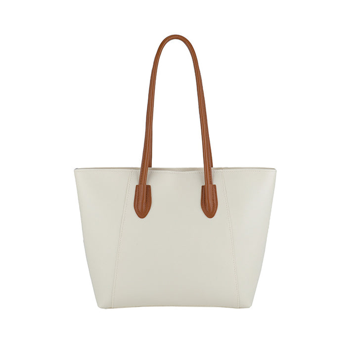 Minimalist Faux Leather Tote Bag Bowlift