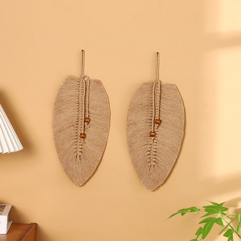 Leaf-Shaped Macrame Wall Art Bowlift