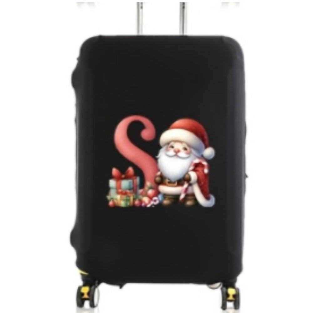 Women's hard-shell travel suitcase with festive Christmas design Bowlift