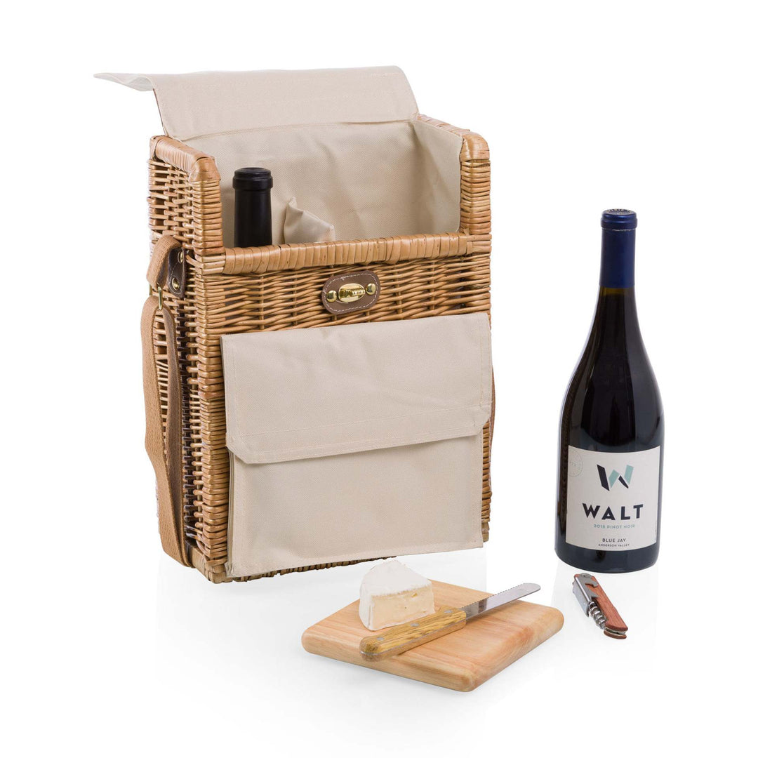 Ladies Elegant Picnic Basket with Practical Compartments Bowlift
