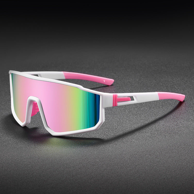 Unisex nan sporty performance sunglasses with large single lens and non-slip temples Bowlift