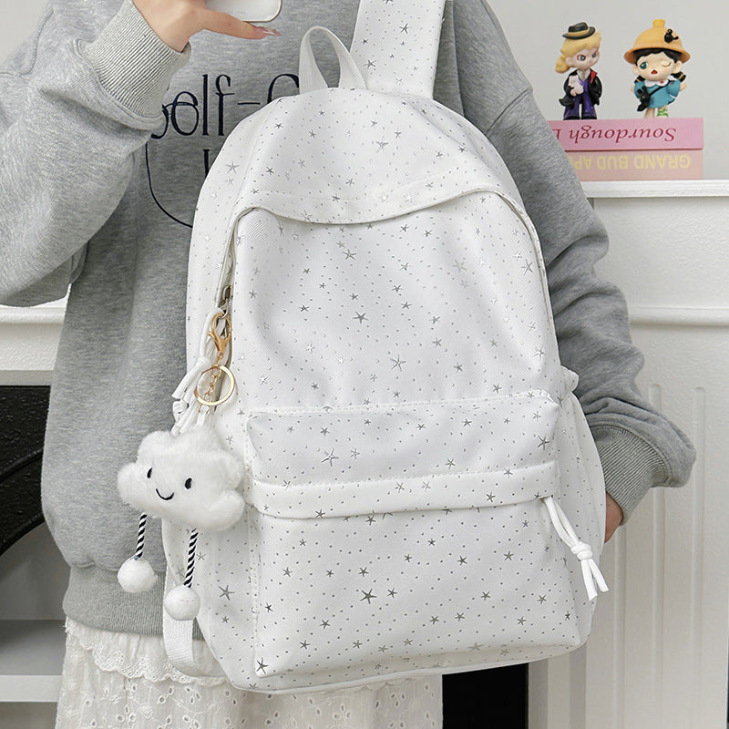 Backpack Made of Durable Material with Sparkling Stars Bowlift