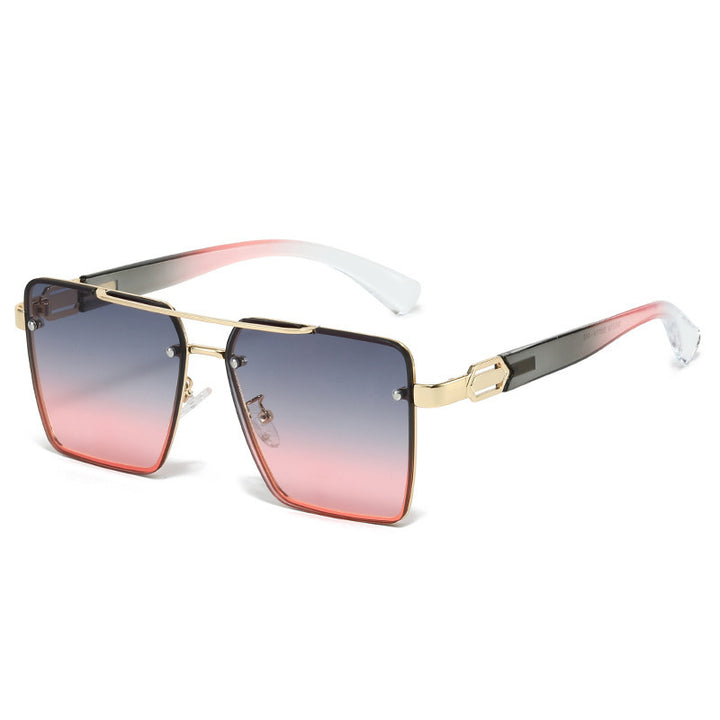 Women square sunglasses with elegant metal frame Bowlift