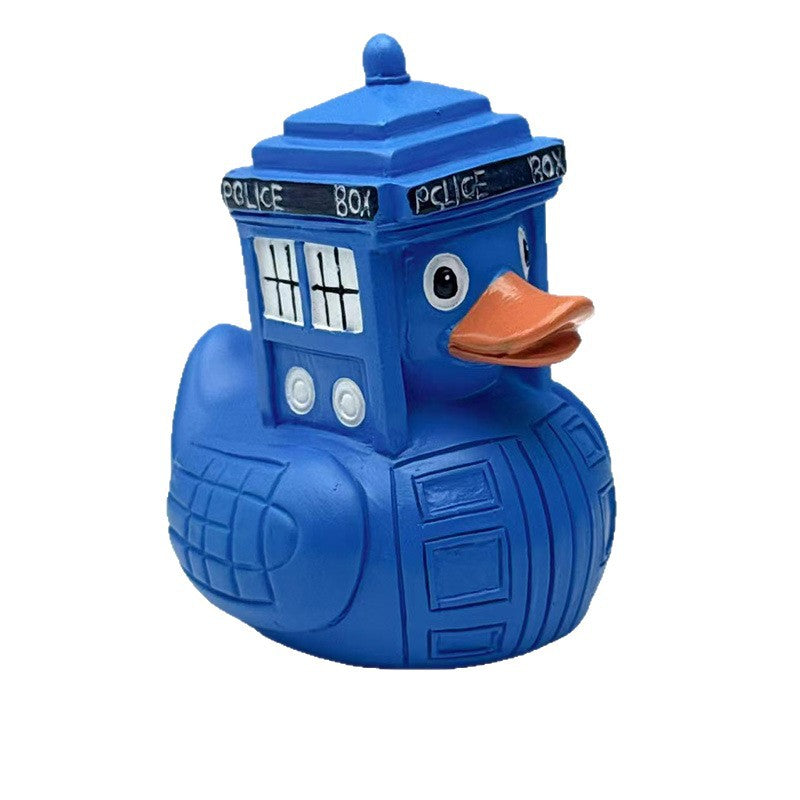 Playful rubber duck in police design Bowlift