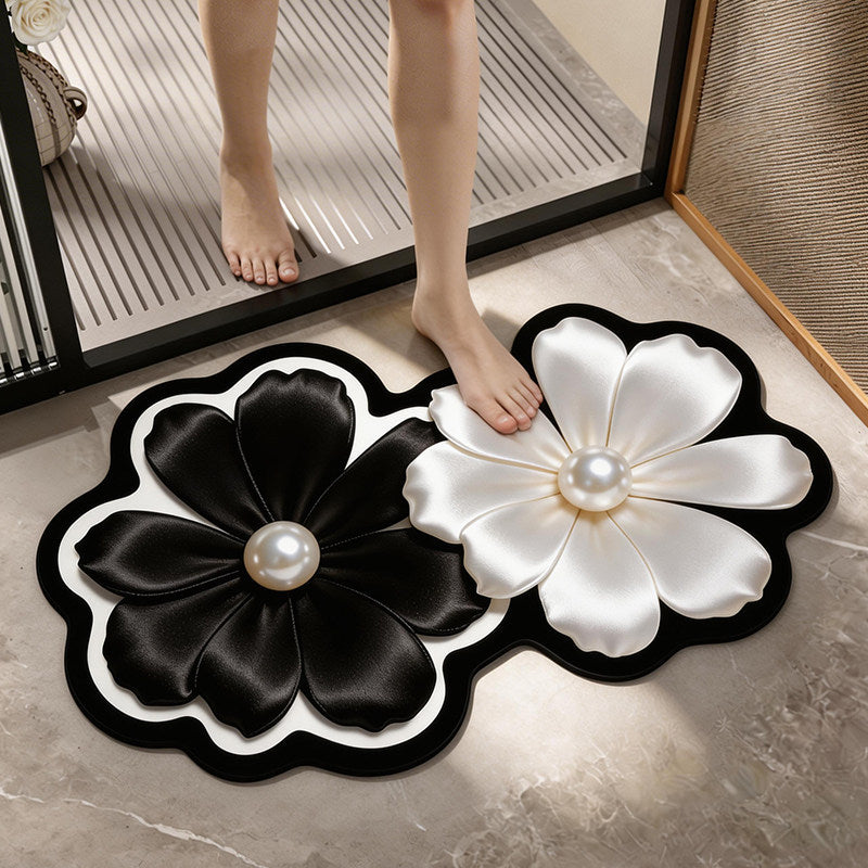 Floral Lace Decor Bath Mat
