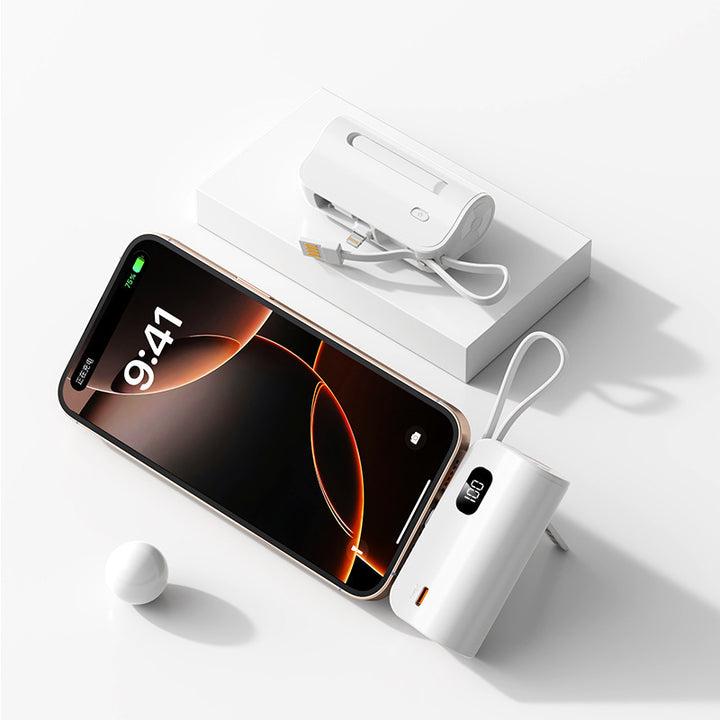 Portable chargers with USB-C and Lightning connection Bowlift