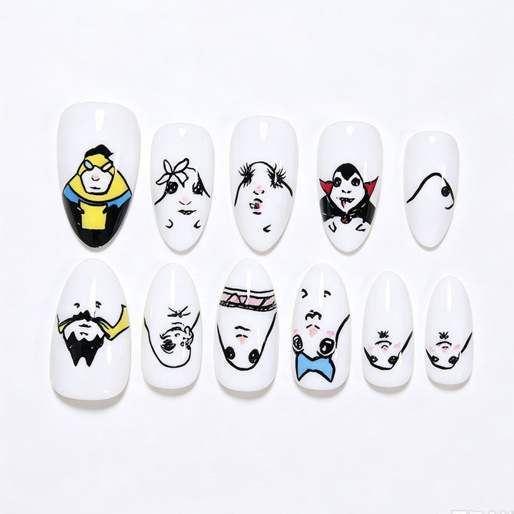 Whimsical Character Nail Art Tips Bowlift