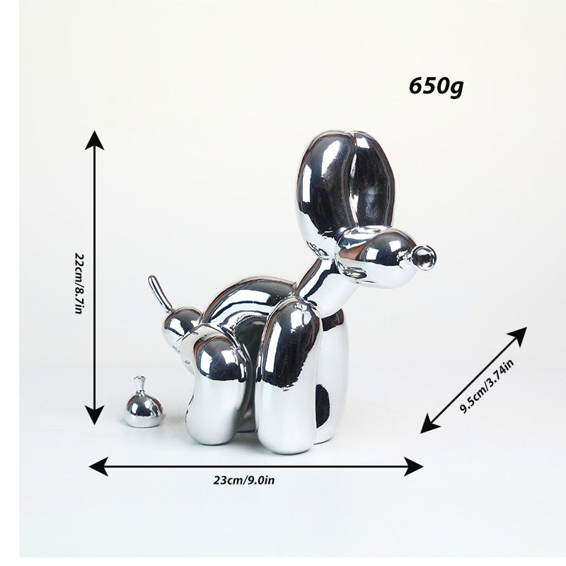 Decorative Dog Figure Bowlift