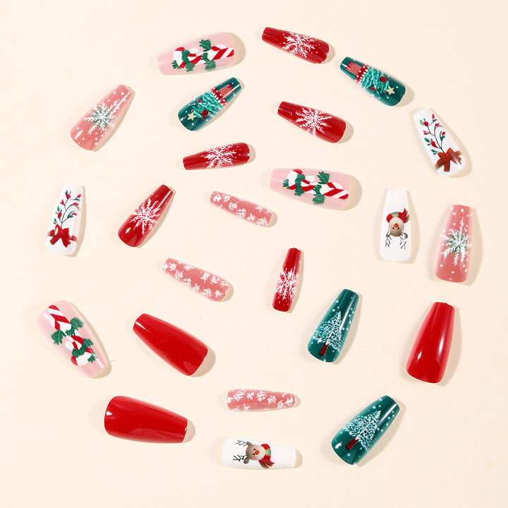 Festive Themed Holiday Nail Art Extensions Bowlift