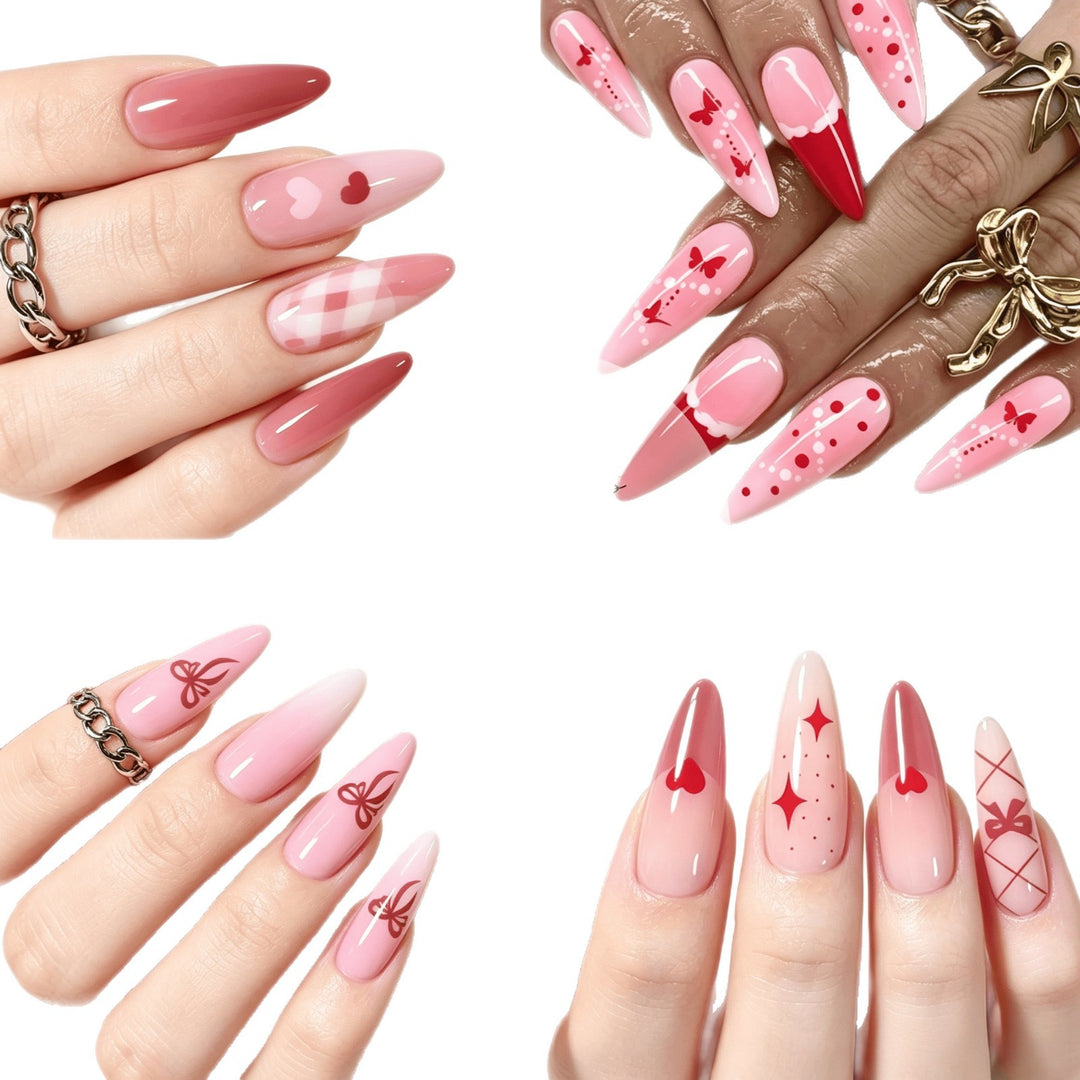 Decorative Press-On Nail Art Set Bowlift 1787228515