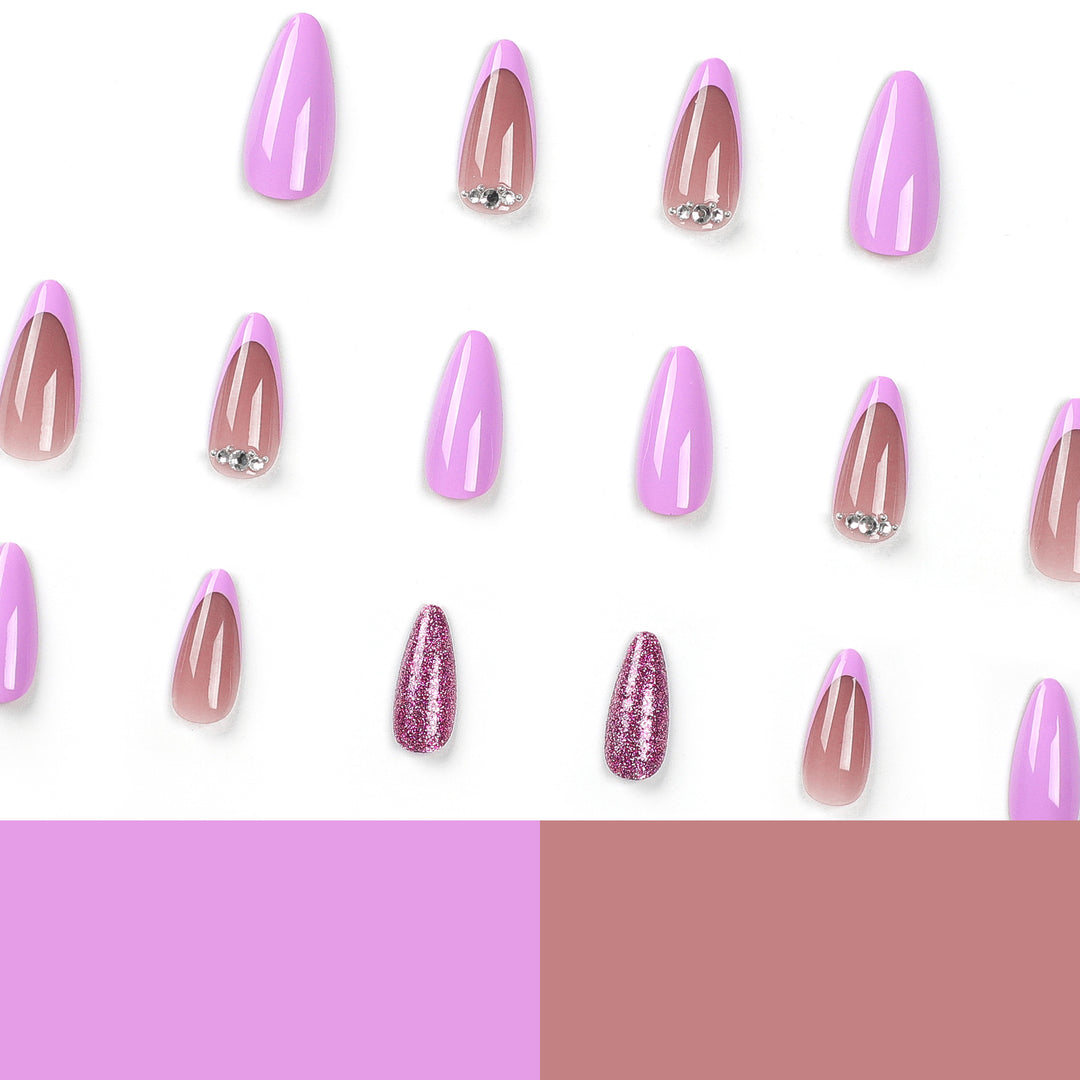 Artful Nail Art with Glitter and Ombre Effects Bowlift