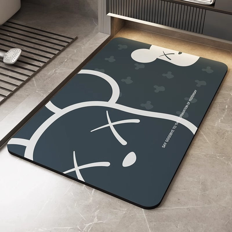 Fun Bear-Themed Bath Mat Bowlift